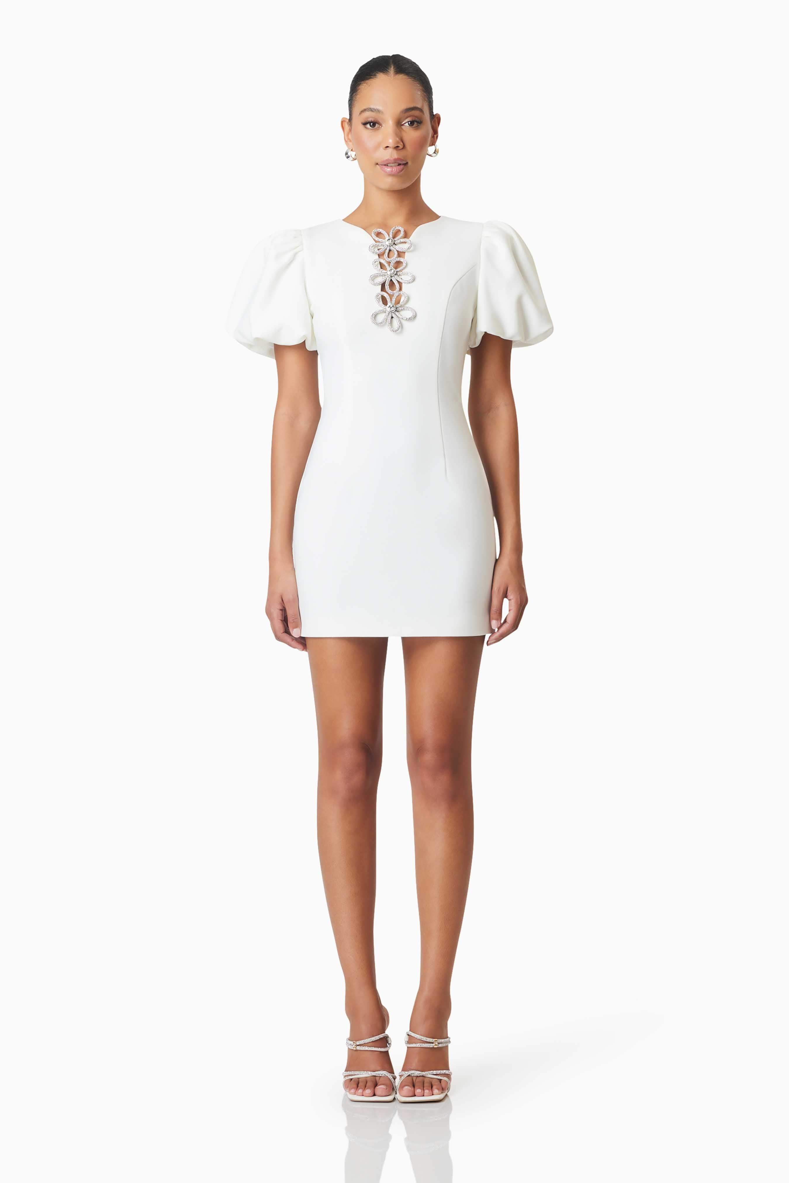 Delia Dress White