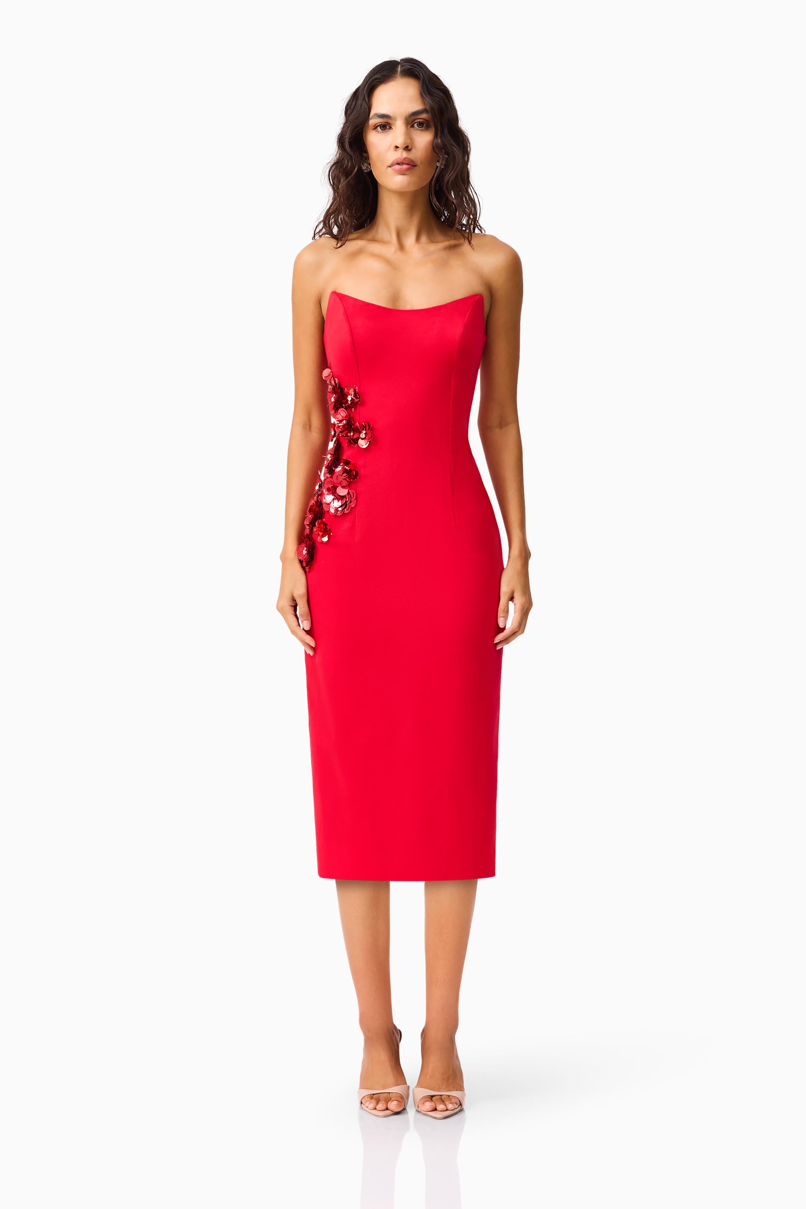 Elliatt - Laurel Sleeveless Maxi Dress in Red main image 1