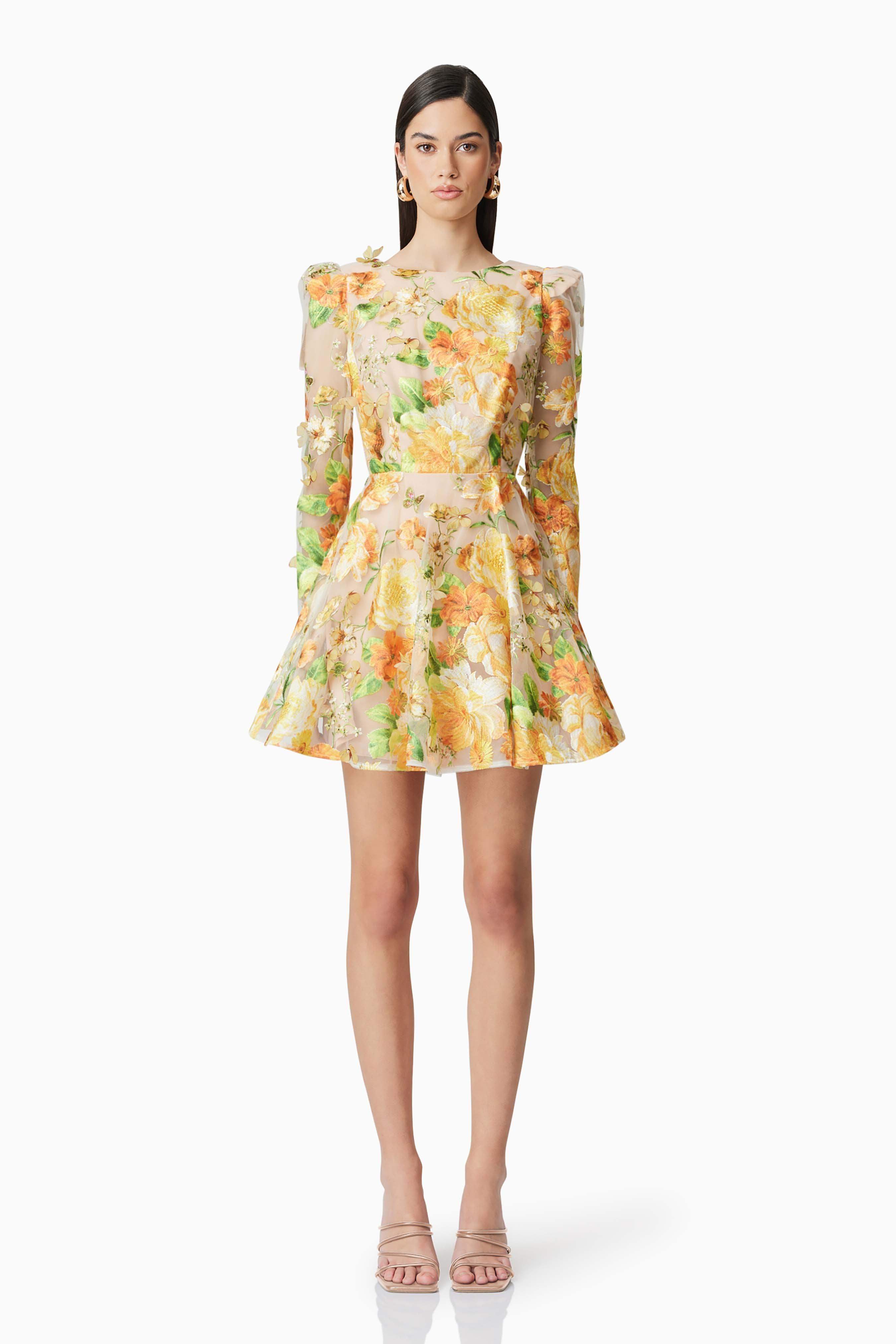 Adella Mini Dress - Yellow