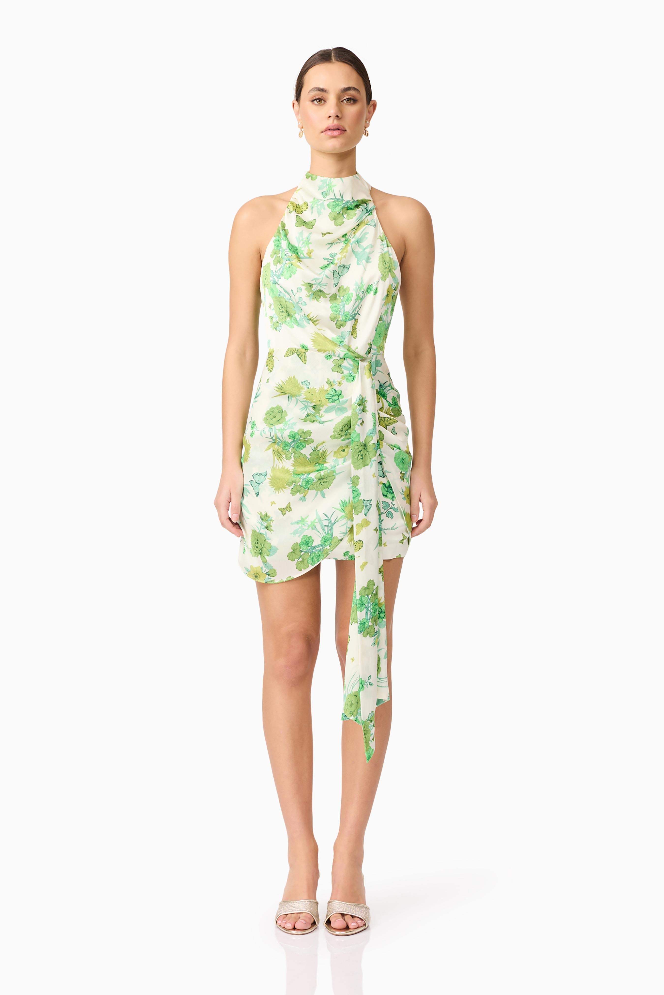 Tati Floral Halter Mini Dress main image 0