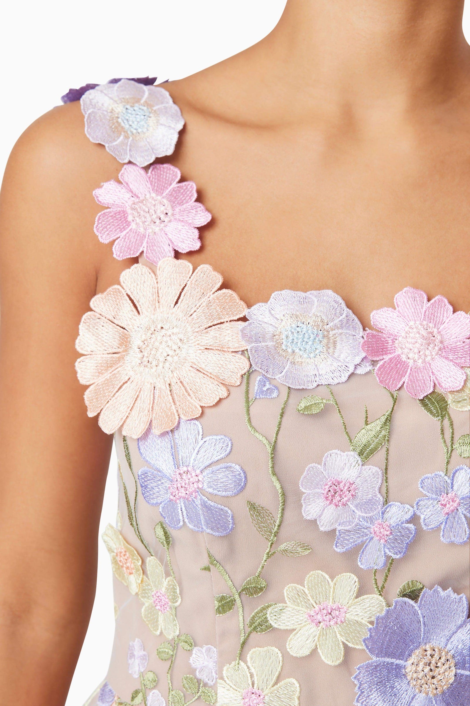 elliatt purple floral dress Bethany Strapless Floral Midi Dress - Purple - XS