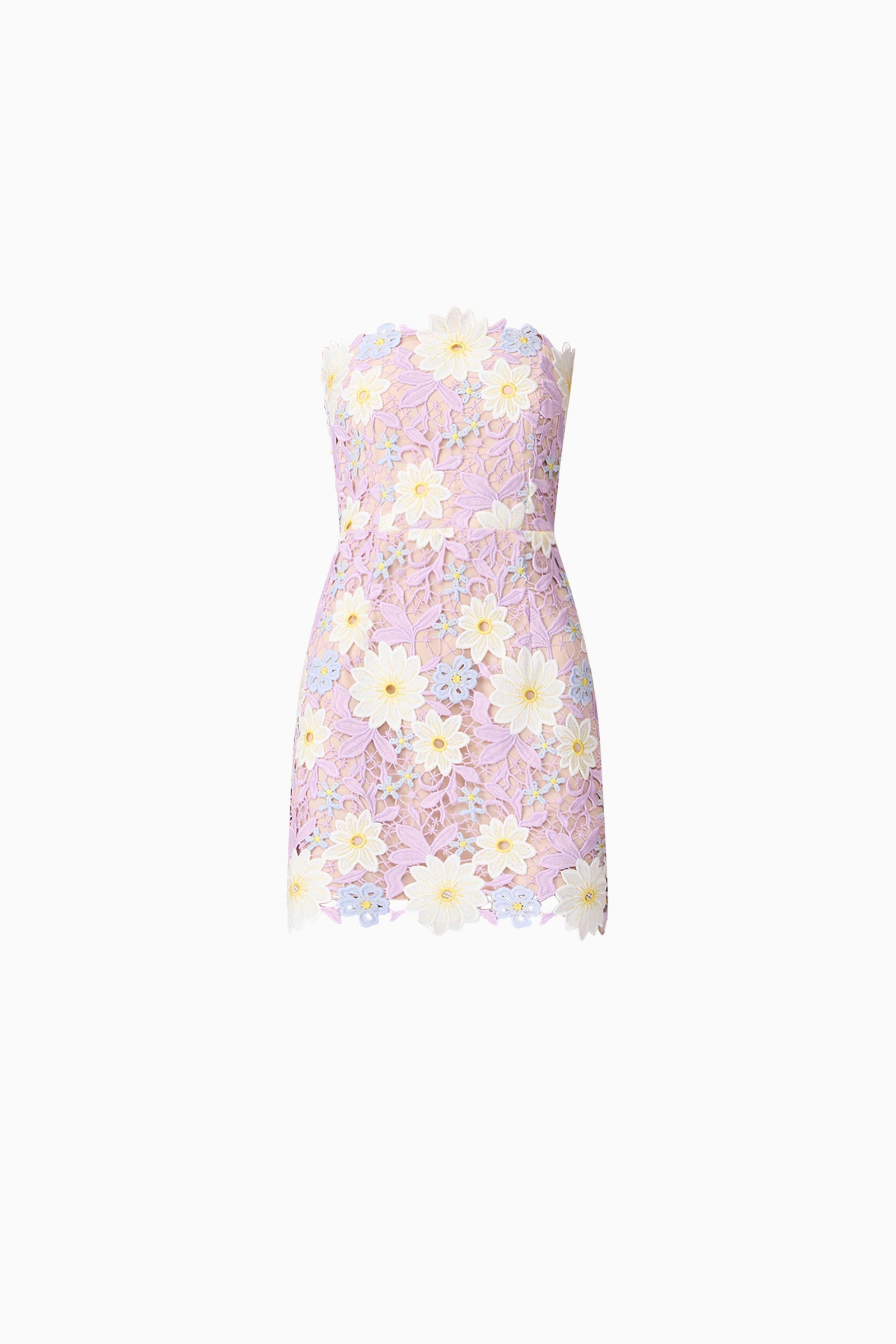 Sigrid Strapless Mini Dress in Purple Elliatt Sigrid Strapless Mini Dress in Purple Elliatt
