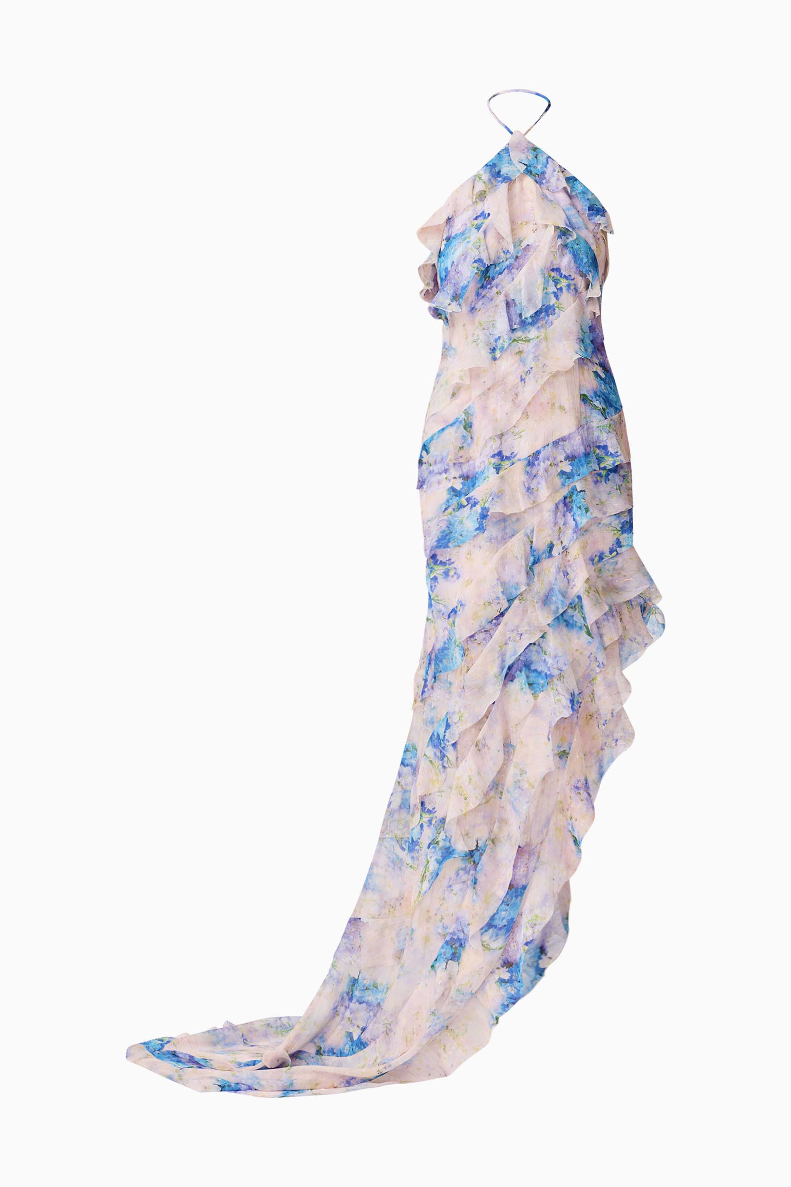 alice mccall oh oh oh maxi dress Briony Asymmetrical Maxi Dress in Pink & Blue Floral