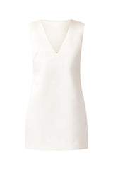 Livia Shift Mini Dress in white ghost shot