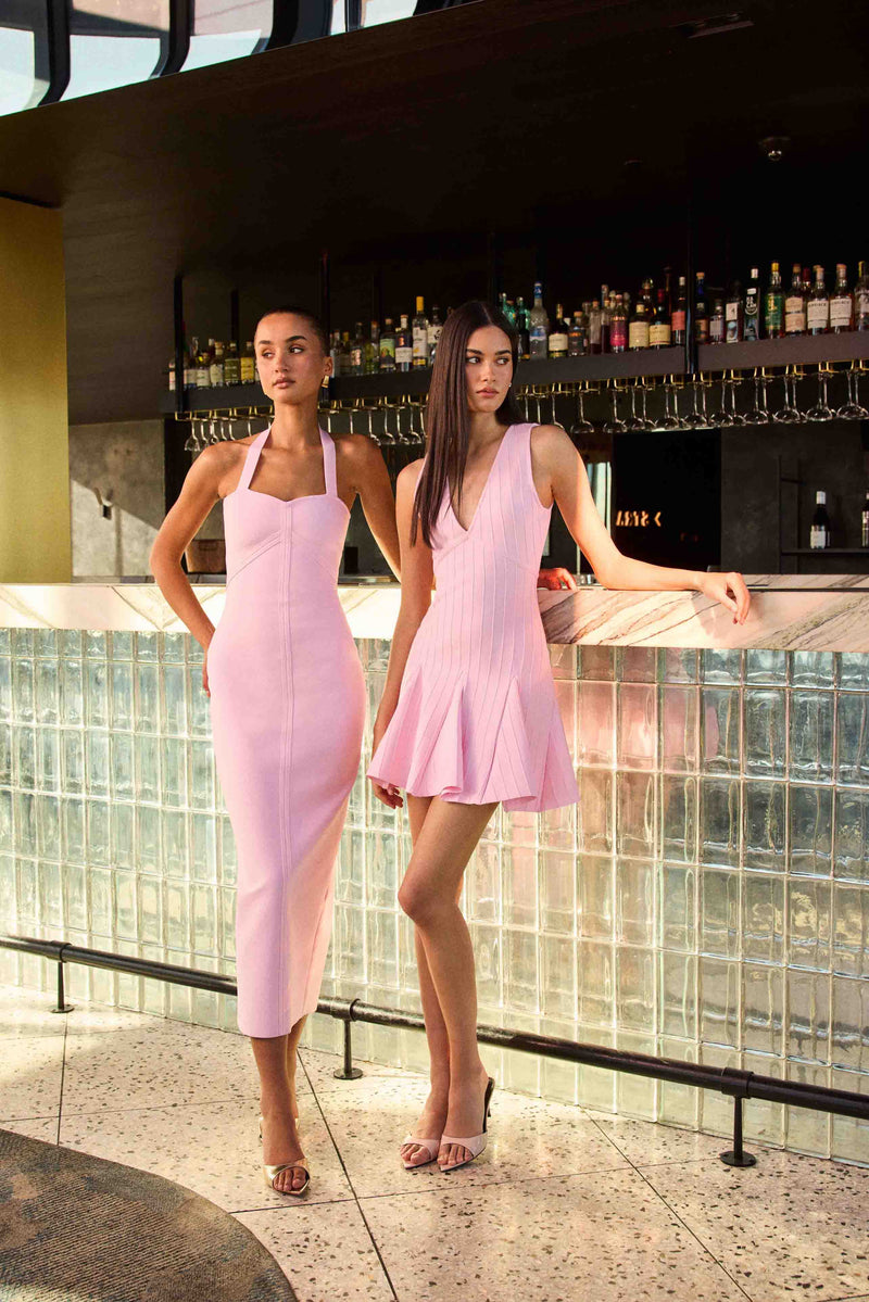 Marla Halter Gown - Pink - XXL