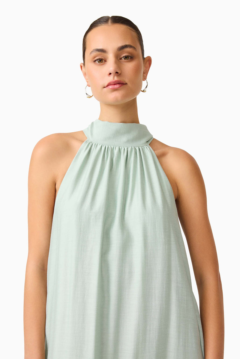 zoelle halter maxi dress sage CURAAE Isaline in Green – Elliatt carnival wear