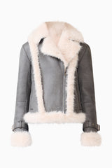 Isolda Jacket in Grey ghost shot