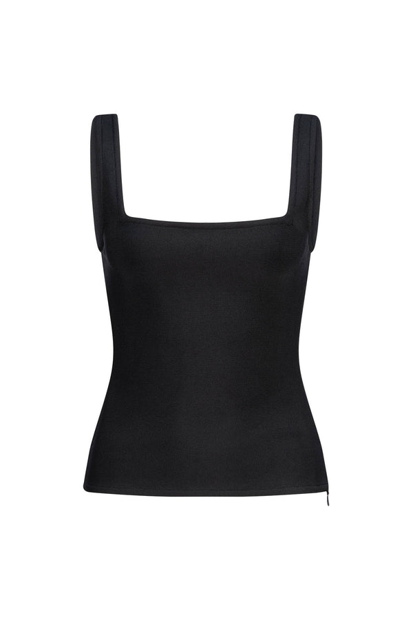 CURAAE Vanessa Fitted Top in Black