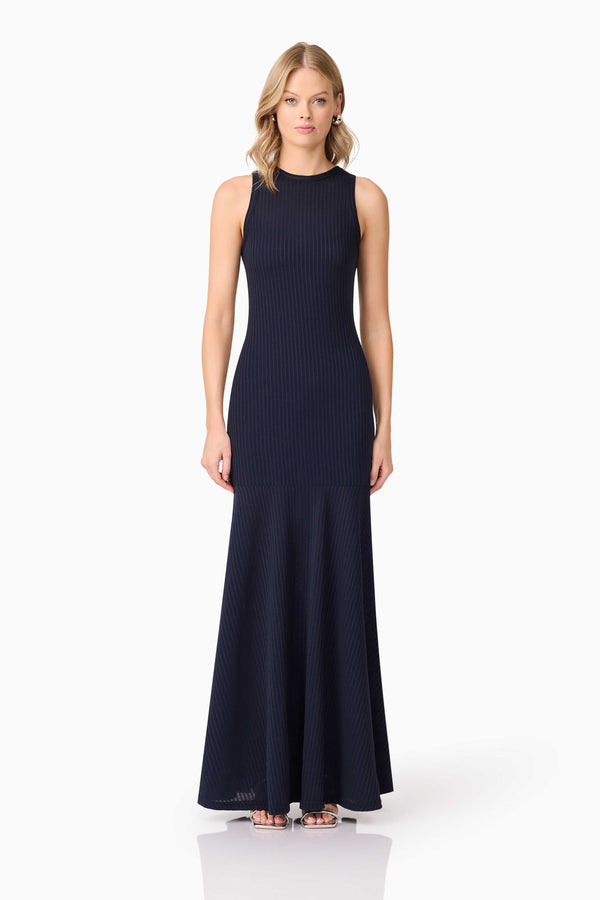 CURAAE Melody Maxi Dress in Navy