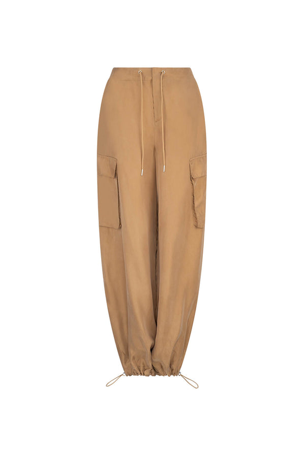 CURAAE Boston Pants in Beige ghost imagery