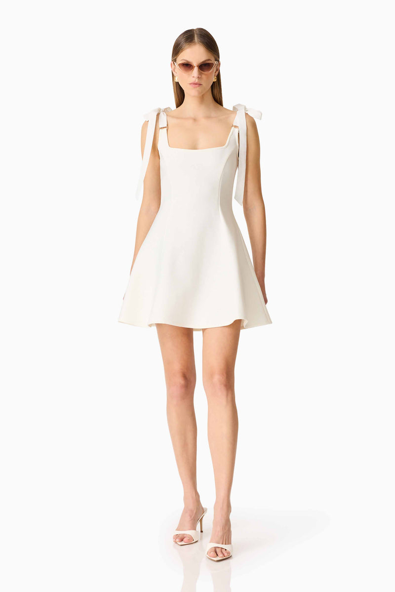 chantel mini dress CURAAE Chantel Mini Dress in White XL / White