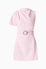 Celie Mini Dress in Blush Pink ghost shot