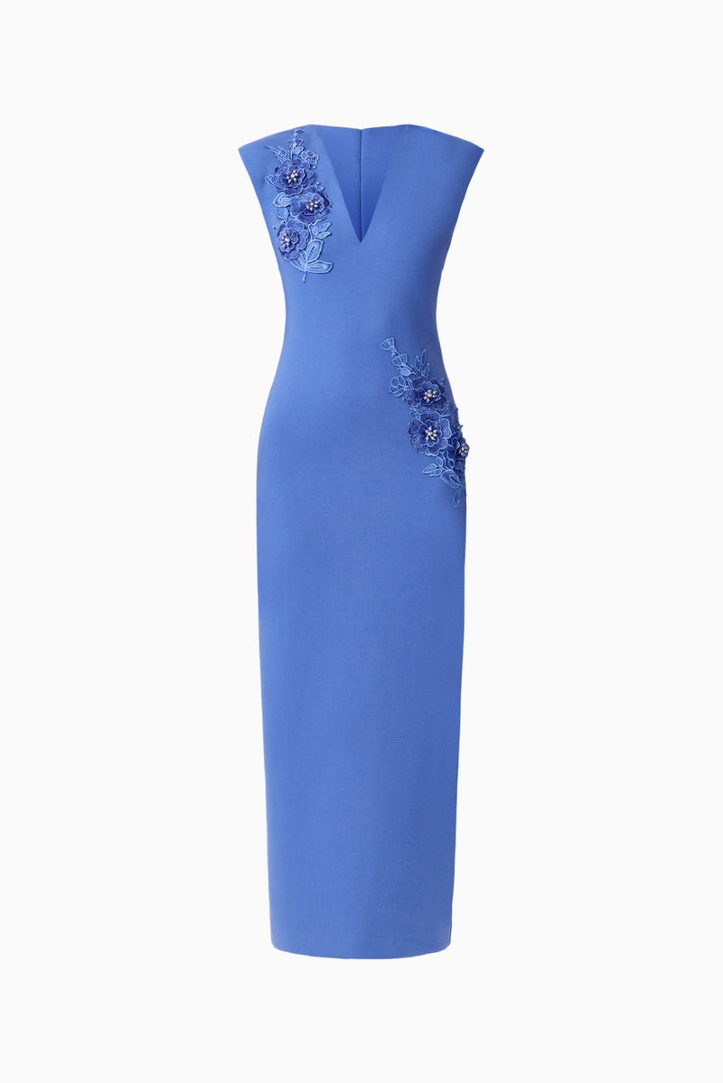 cornflower blue cocktail dress Talitha Column Maxi in – Elliatt FF926 Size:6Y/6X Sweetheart Neckline Women's Elegant Sexy Black