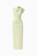 Coralie Maxi Gown in Sage Green ghost shot
