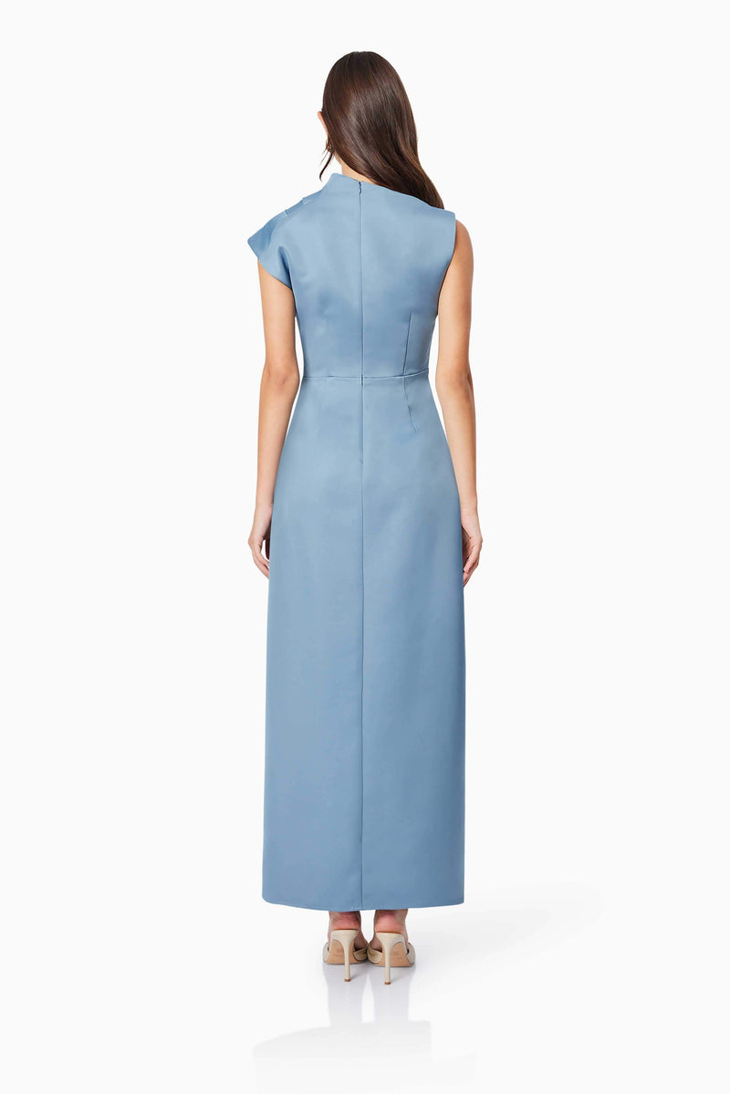 coralie maxi dress in steel blue Coralie Maxi Gown in Blue