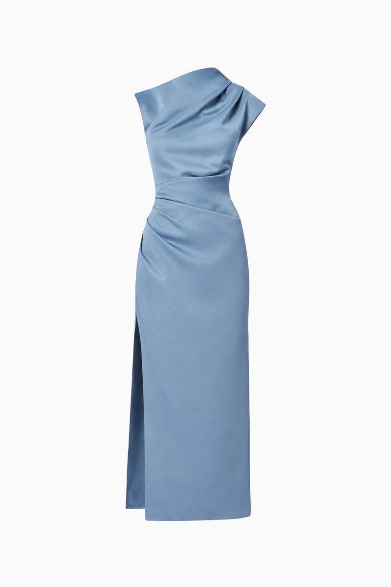 coralie maxi dress in steel blue Coralie Maxi Gown - Blue - XXS