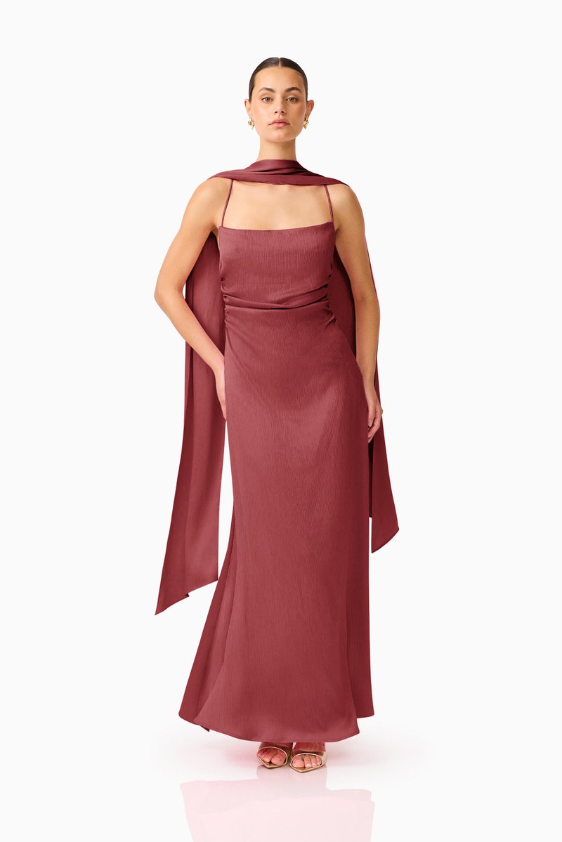 burgundy dress with neck scarf Calista Gown in cross lacing intersected by Good Year Welted Men's model-emmaflowers Color:Green - Back Order