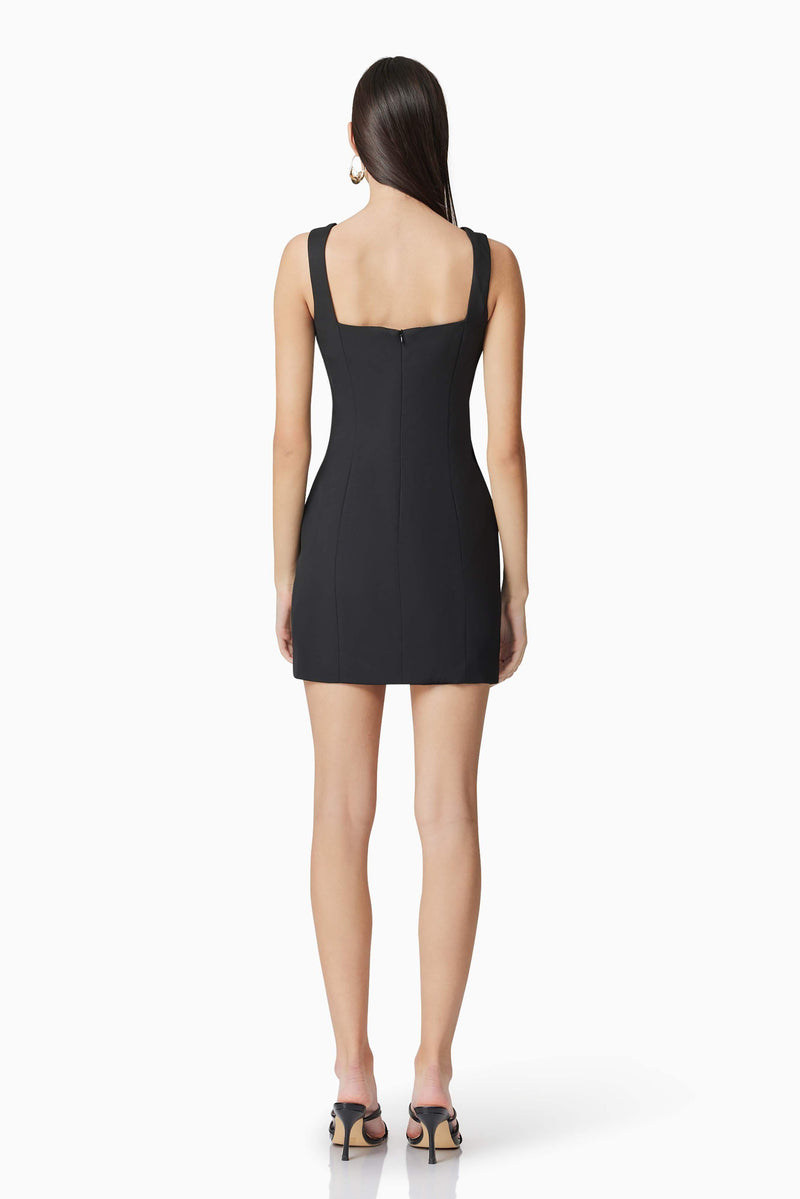 Trompe 3D Floral Mini Dress Black - XL - ELLIATT Trompe 3D Floral Mini Dress Black - XL - ELLIATT