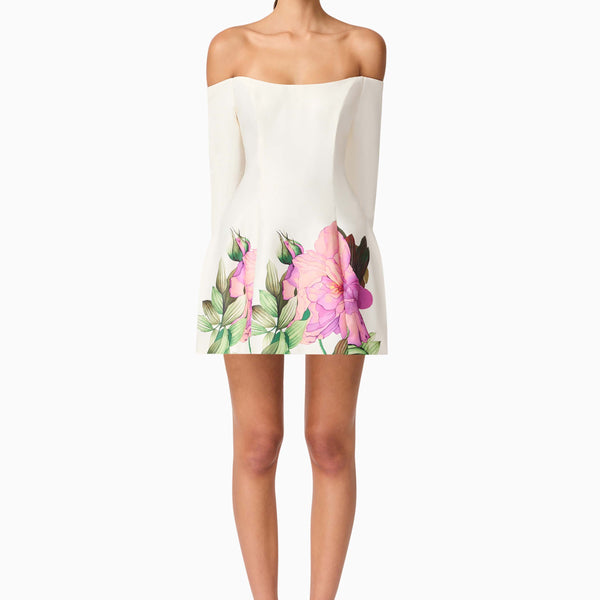 Azelie Off The Shoulder Mini Dress in White