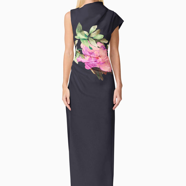 Azelie Asymmetrical Gown in Black | High Split Detailing Elliatt Azelie Asymmetrical Gown in Black | High Split Detailing Elliatt