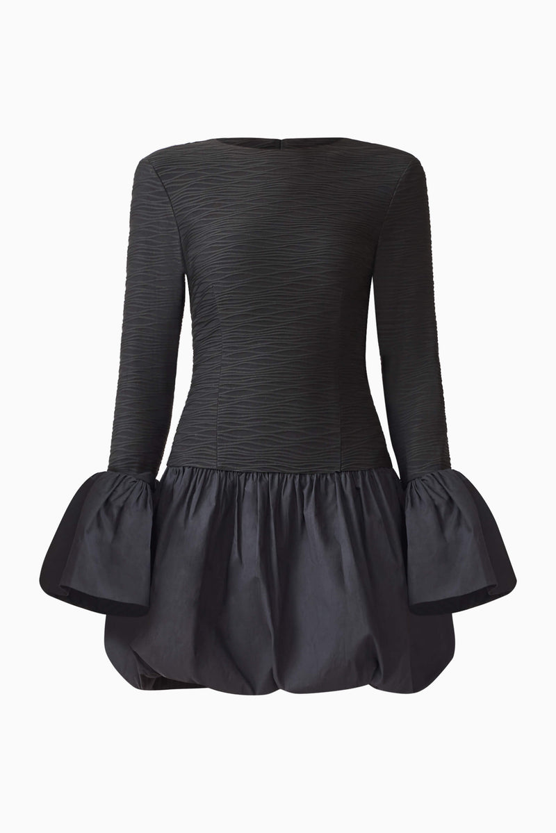 Ghost Mannequin shot of Theodora Long Sleeve Mini Dress