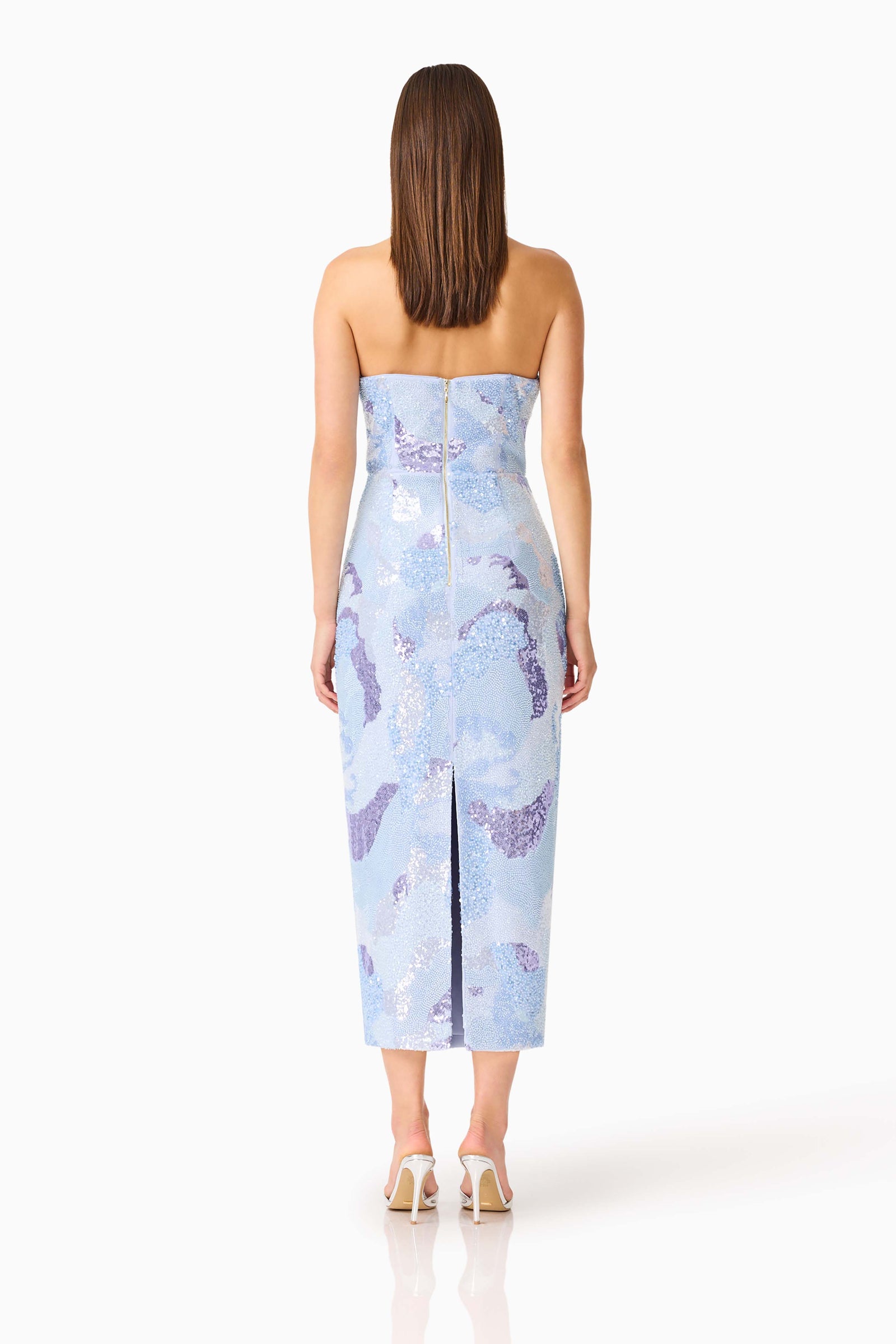 adriane dress skies are blue Aurae Embellished Midi in Sky launch_0827 or with simple sandals Sparkly Royal Blue Sequin size-womens-clothing_:34
