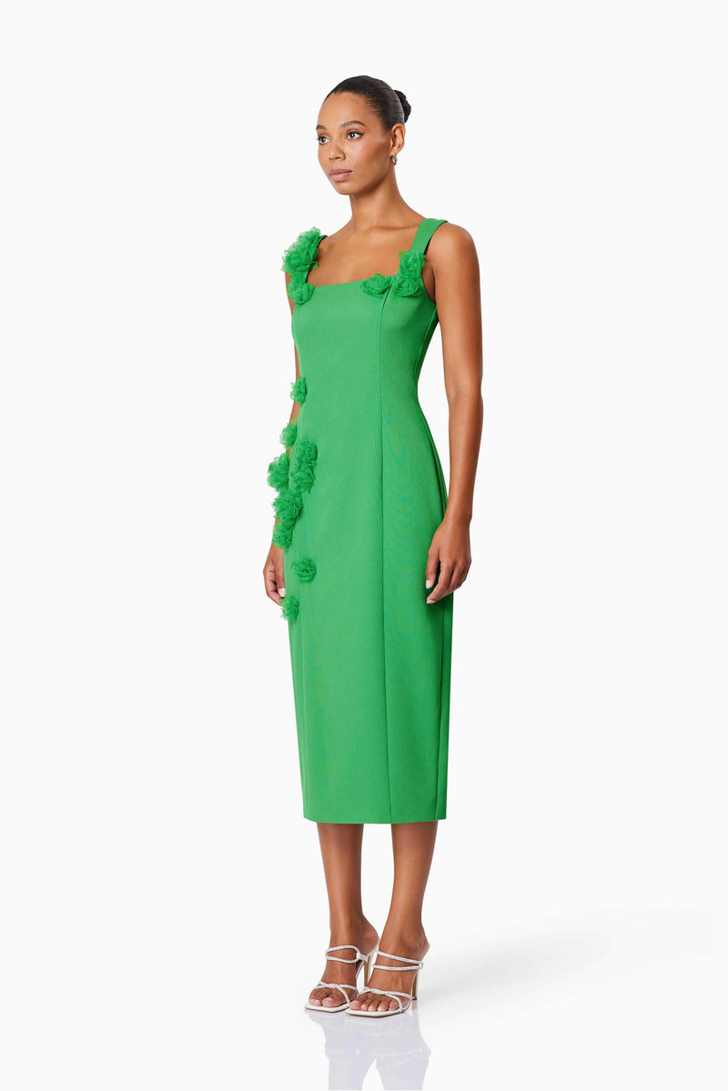 Valeria Eventwear Midi Dress In Green Elliatt Valeria Eventwear Midi Dress In Green Elliatt