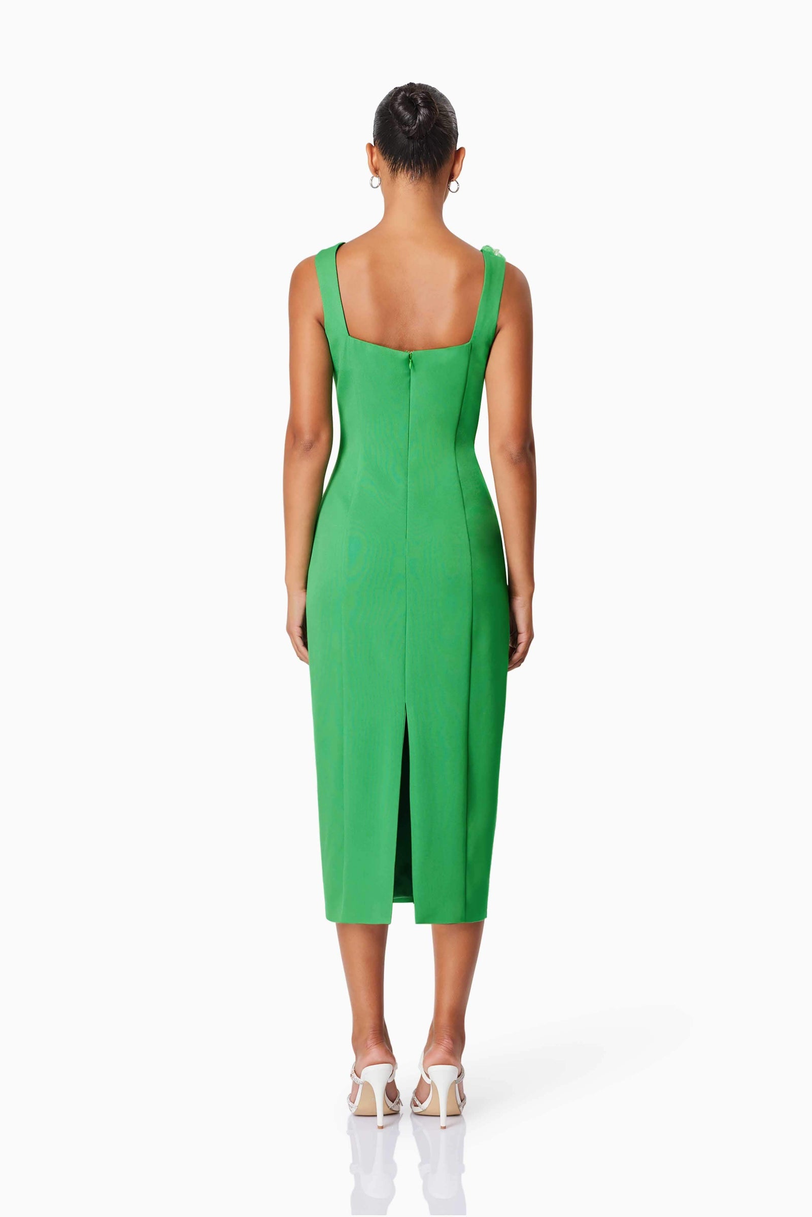 Valeria Eventwear Midi Dress In Green  Elliatt