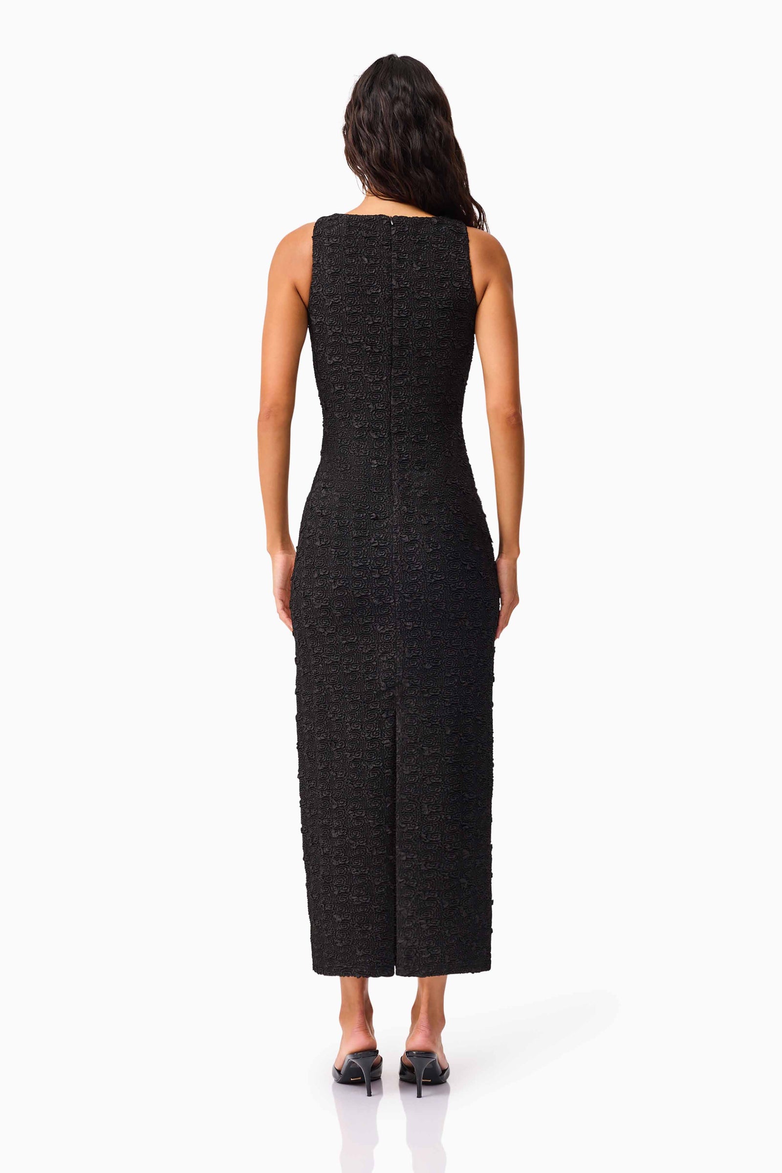 Paloma Contrast Gown in Black & White