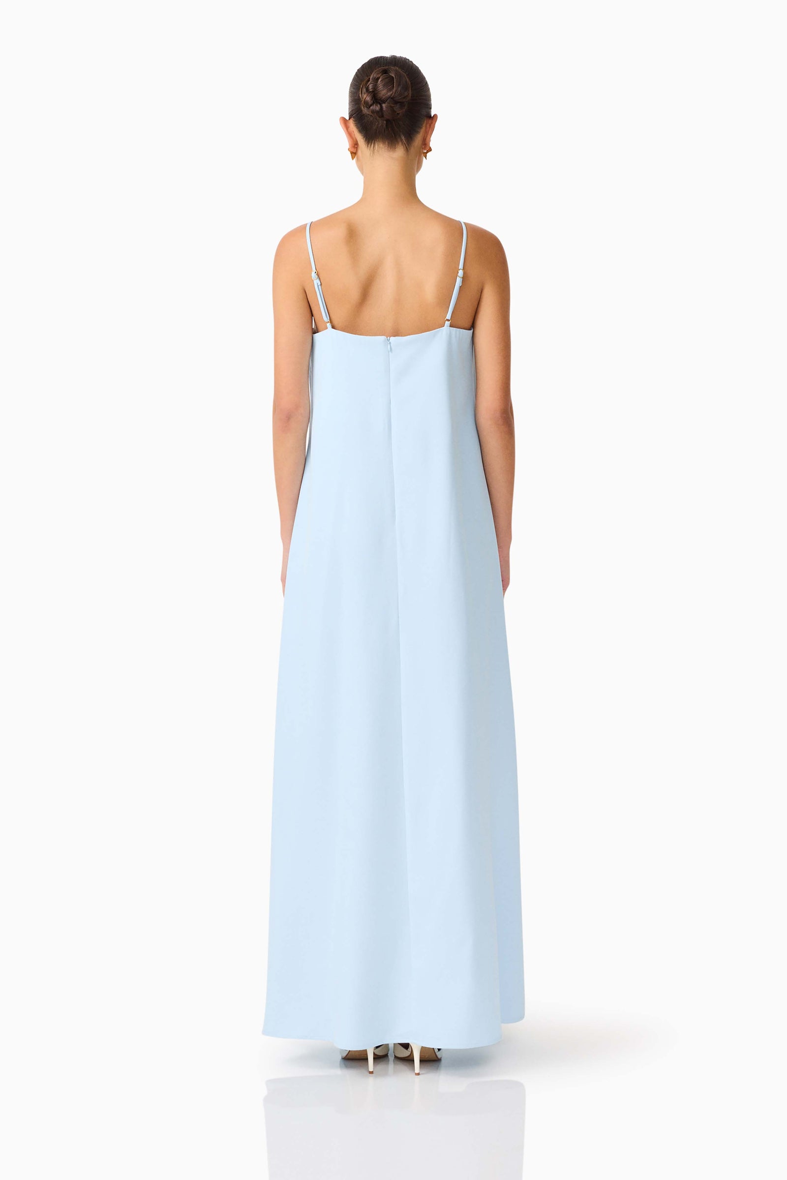 Buttercup Embroidered Maxi Dress In Blue | Embroidered Floral Design Elliatt Buttercup Embroidered Maxi Dress In Blue | Embroidered Floral Design Elliatt