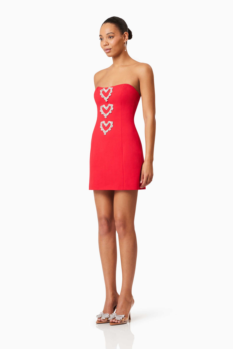 Cherie Party Dress In Red Elliatt Cherie Party Dress In Red Elliatt