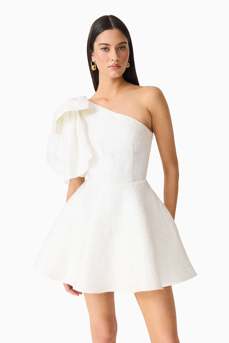 saffron mini dress Saffron Asymmetrical Mini Dress - White - XL