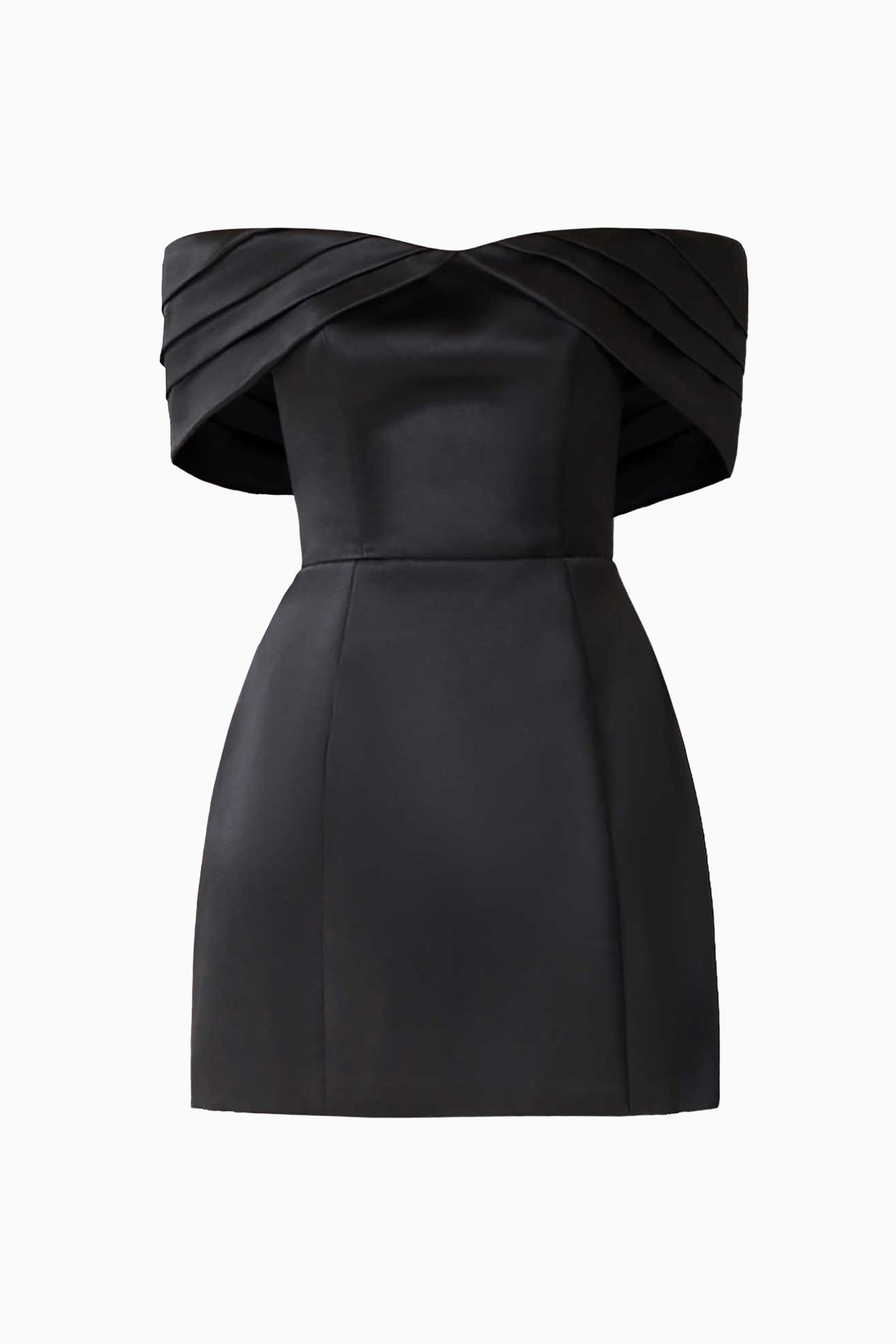 Hope Off The Shoulder Mini Dress in Black