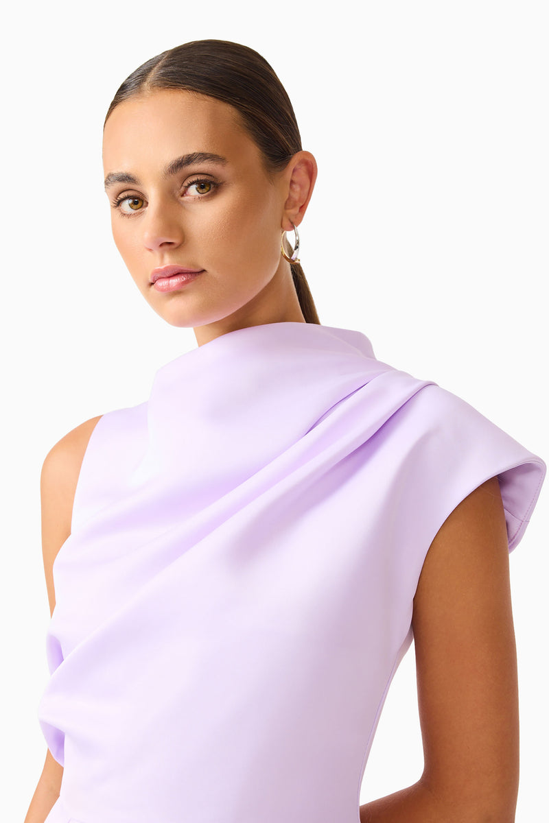 Marissa Mini Dress in Purple | Asymmetrical Detailing Elliatt Marissa Mini Dress in Purple | Asymmetrical Detailing Elliatt