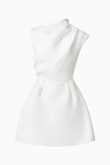 Marissa Mini Dress in White ghost shot