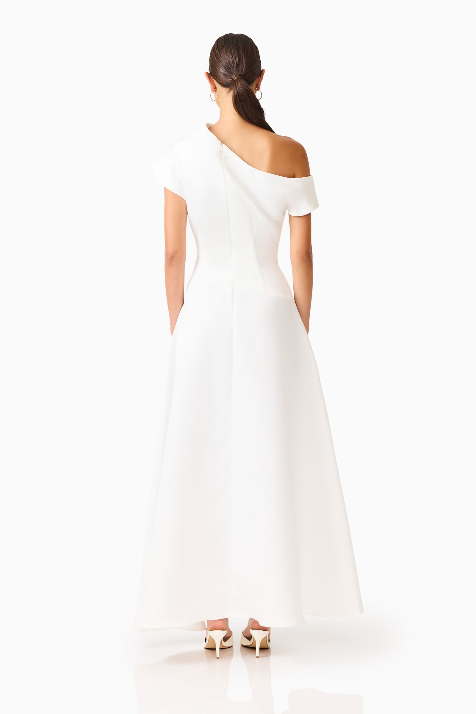 elliatt marissa mini dress Marissa One Shoulder Gown in White