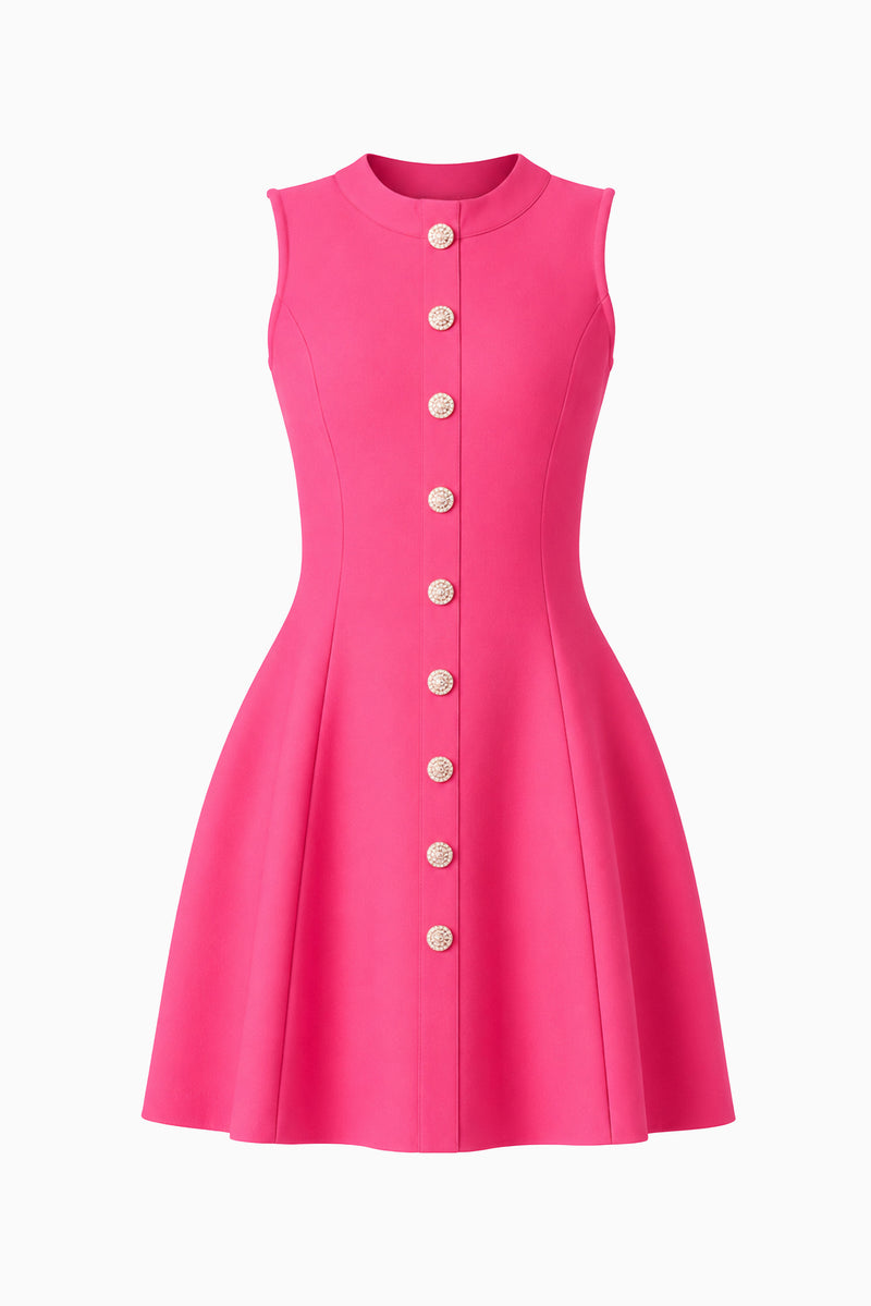 Opline Tulip Mini Dress in Hot Pink – Elliatt