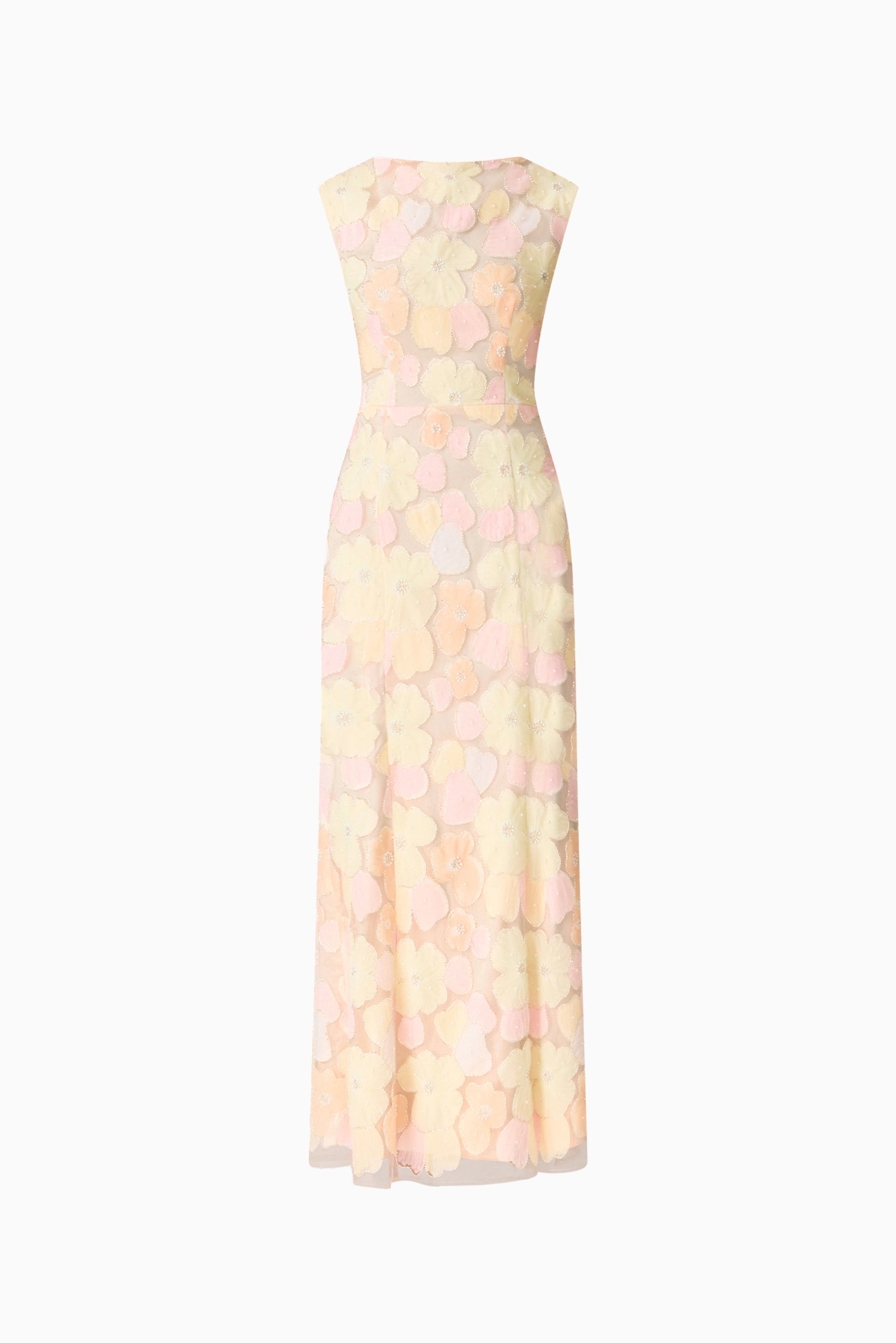Zaria Sleevless Gown in Yellow Floral Elliatt Zaria Sleevless Gown in Yellow Floral Elliatt