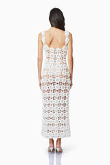 simkhai elise crochet midi dress SIMKHAI Elise Cage Crochet Embroidery Midi Dress