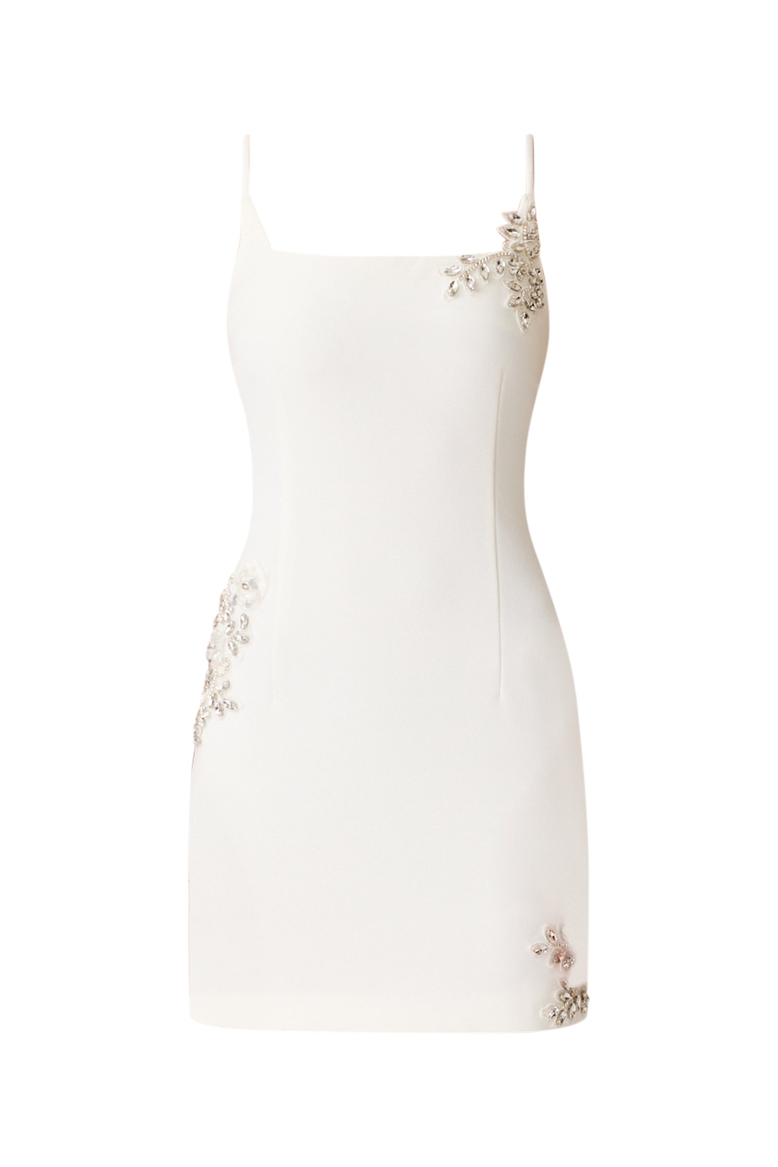 Veda Embellished Mini Dress in White Elliatt Veda Embellished Mini Dress in White Elliatt