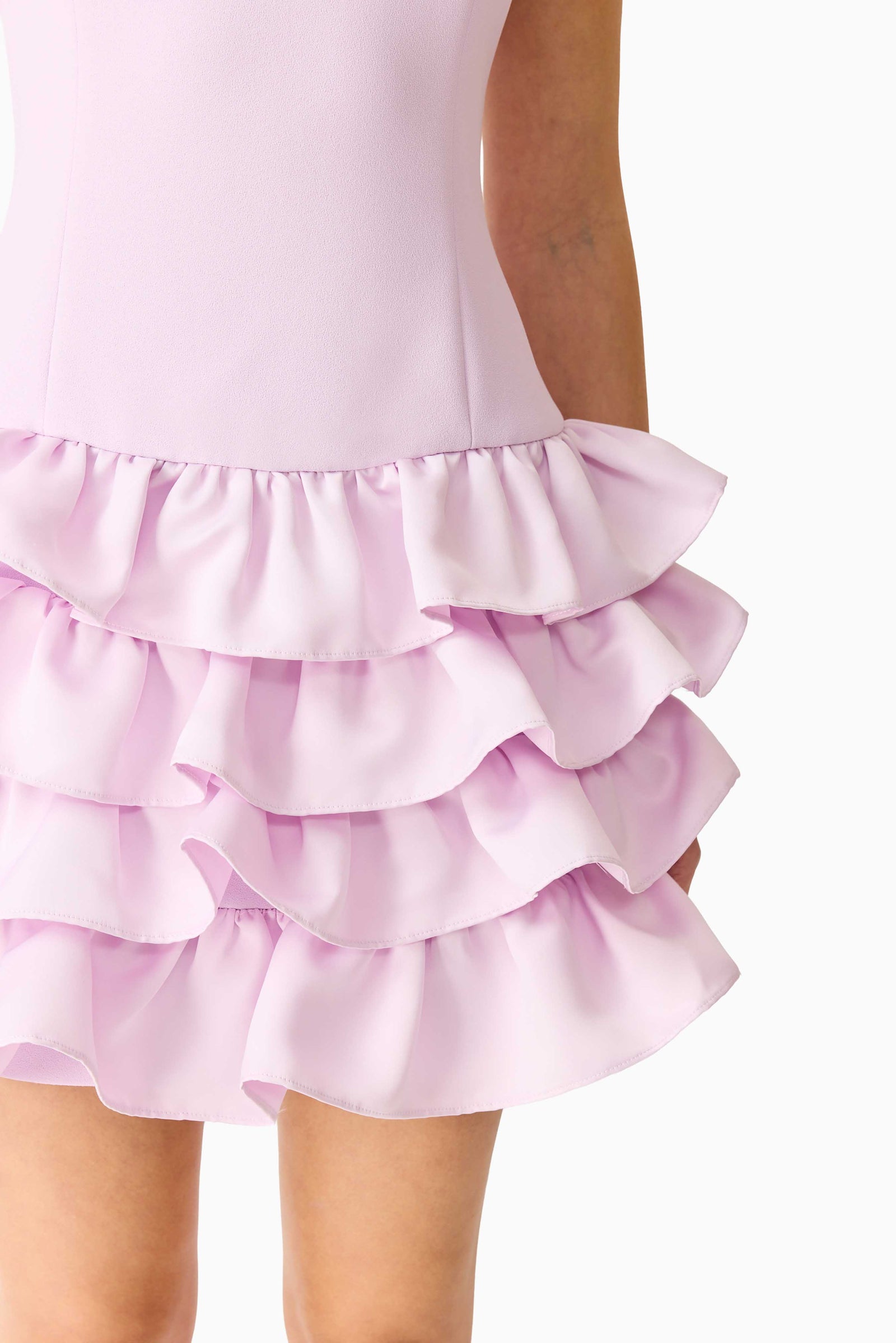 elliatt ruffled a-line dress Elliatt Alindra Ruffle Drop Waist Mini Dress