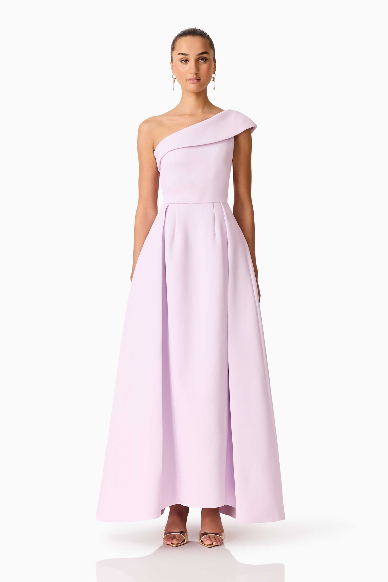 ELLIATT Saphine One-shoulder Gown in Lavender