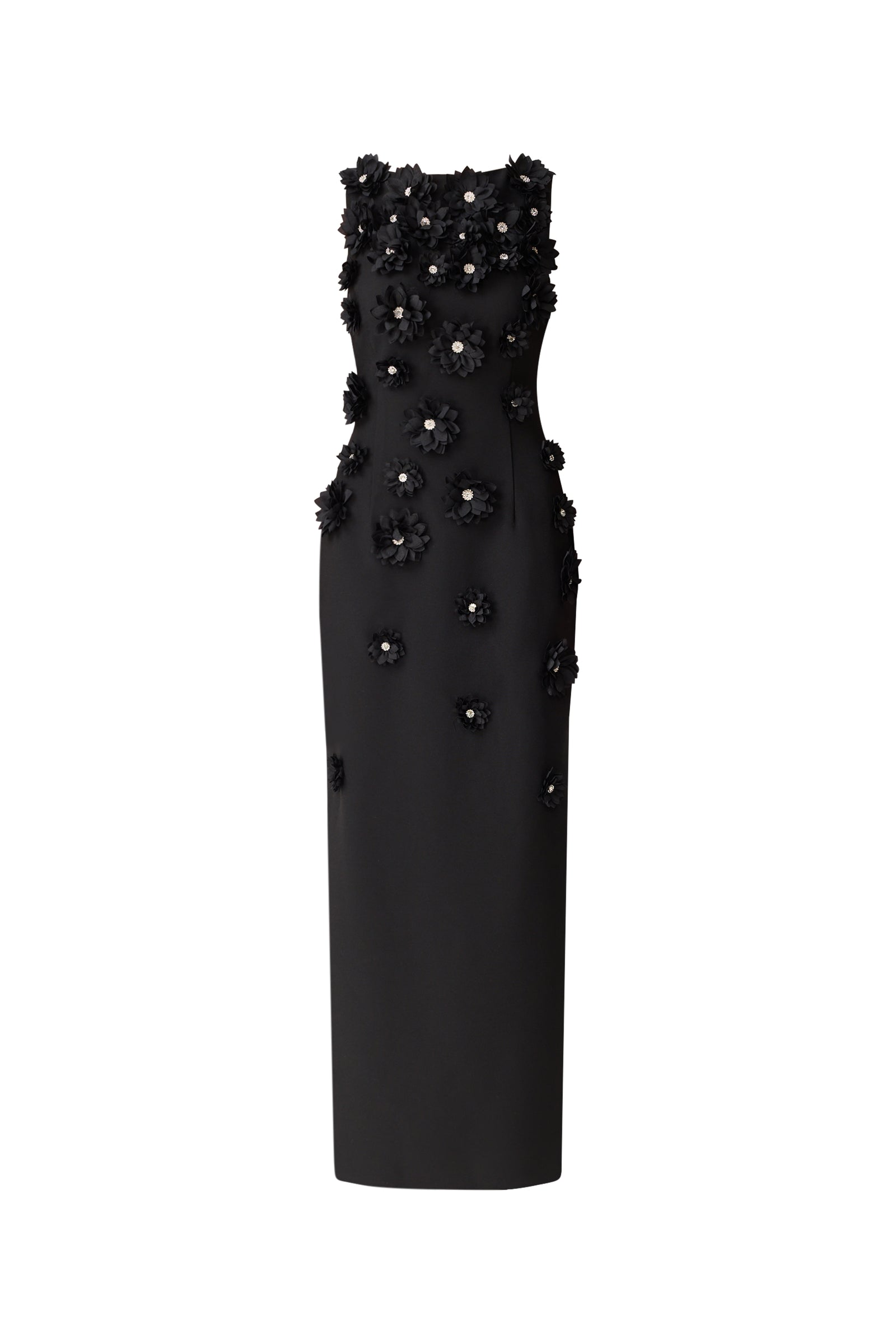 Dali Floral Applique Gown in Black | Black Evening Dress Elliatt Dali Floral Applique Gown in Black | Black Evening Dress Elliatt