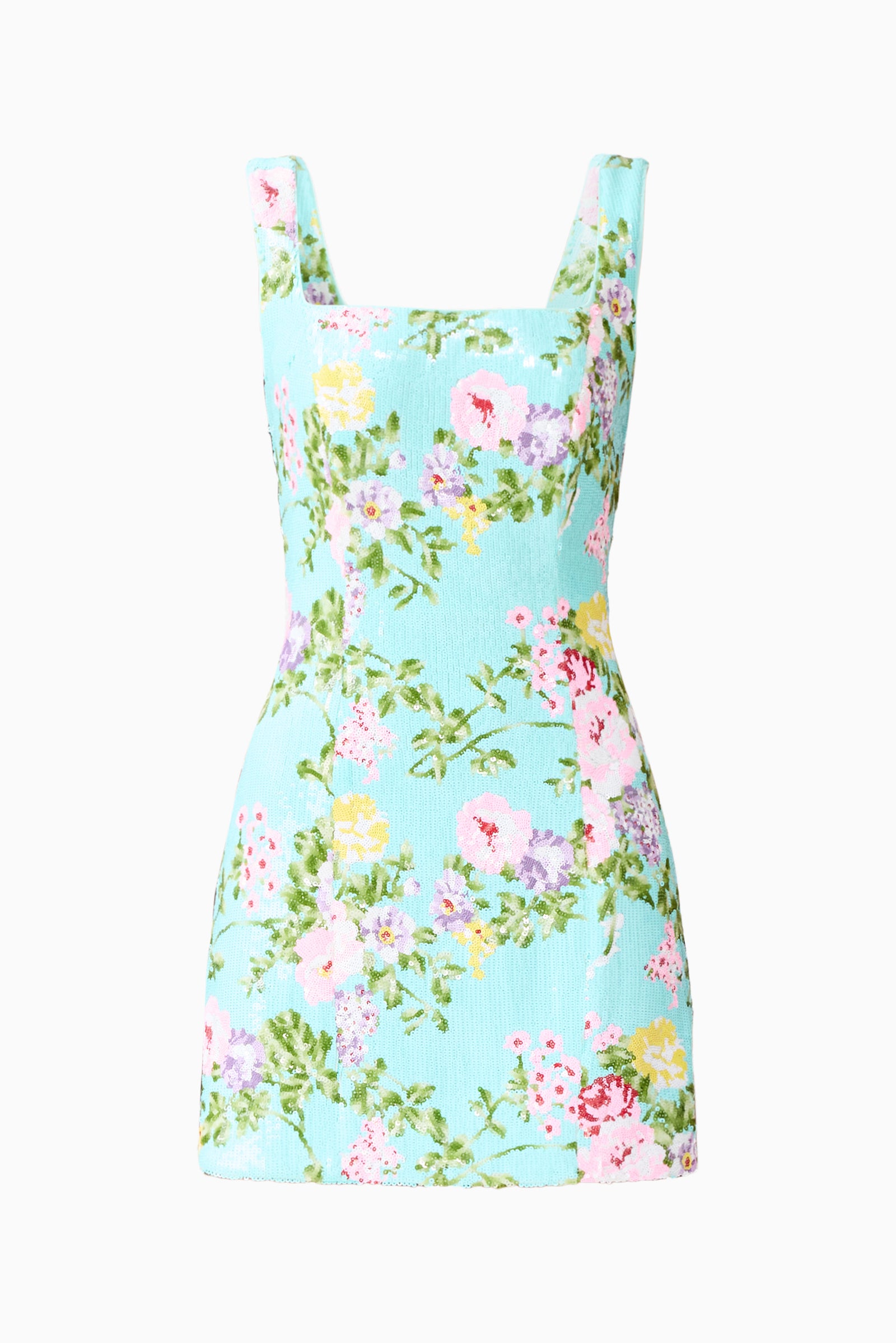 Emmeline Sequin Mini Dress in Mint Green Elliatt Emmeline Sequin Mini Dress in Mint Green Elliatt