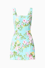 Emmeline Sequin Mini Dress in Mint Green ghost shot 