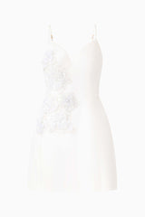 Stella Tulip Mini Dress in White ghost shot 