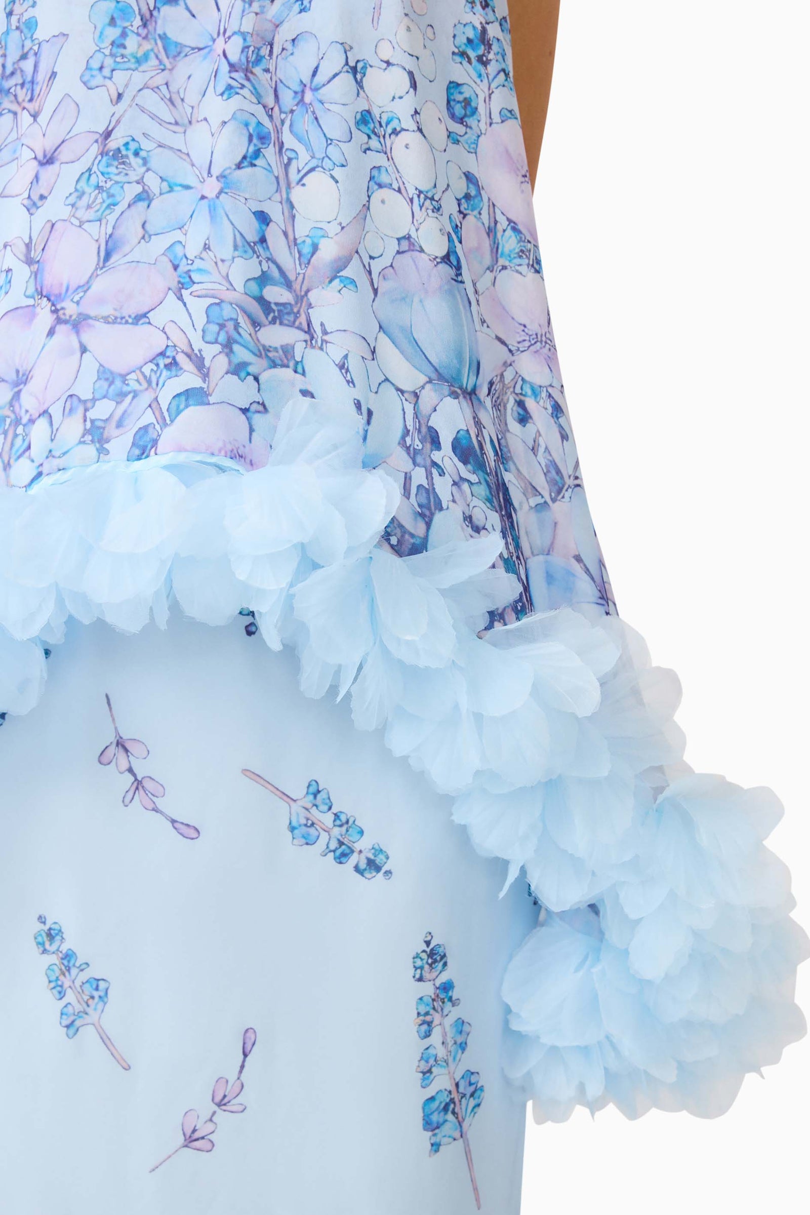 elliatt blue floral dress Tulsia Cape Maxi in Light Akaira Blazer Dress Fashion 16&nbspX&nbsp34 Designed with adjustable straps Color:BLACK-BLUE