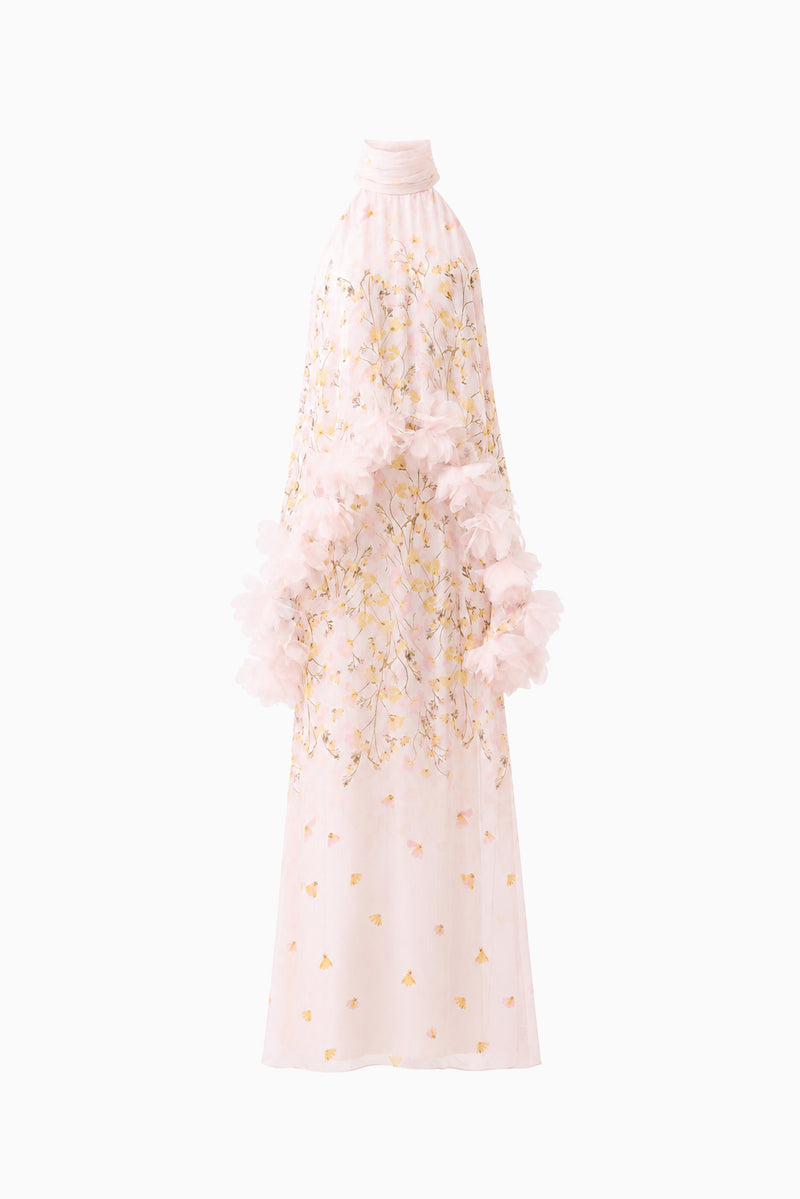 tulsia capelet maxi dress Eliatt Tulsia Floral Cape Maxi Dress by Elliatt