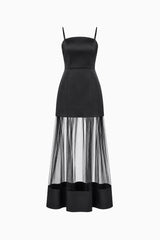 Marcella Strapless Gown in Black ghost shot