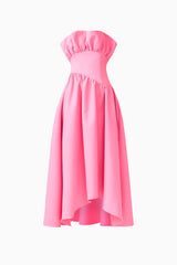 Laurel Sleeveless Maxi Dress in Pink ghost shot